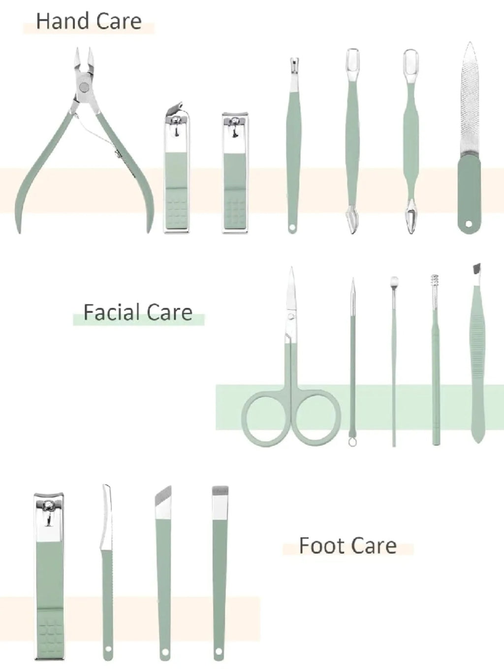 Manicure nailcutter set