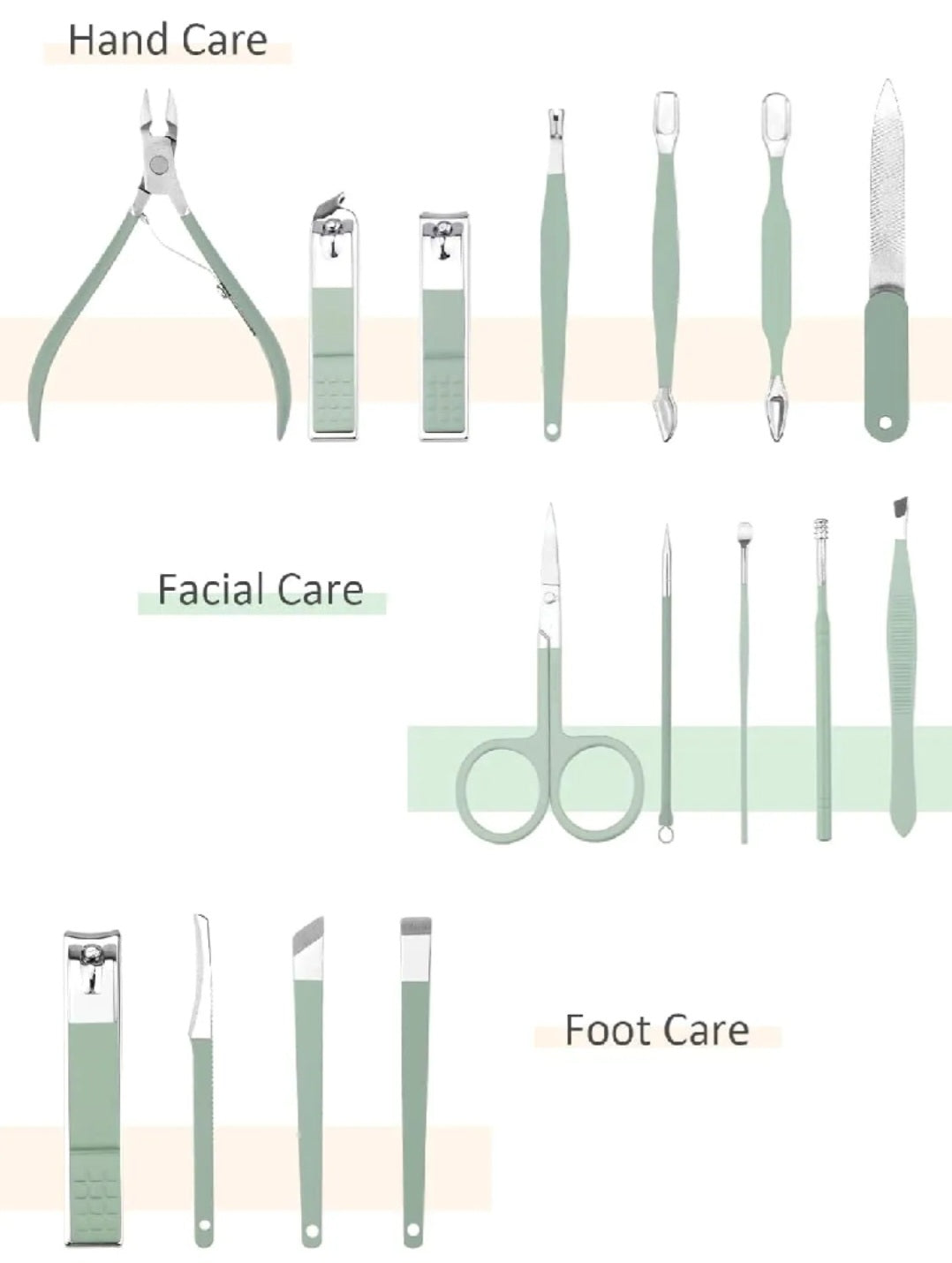 Manicure nailcutter set